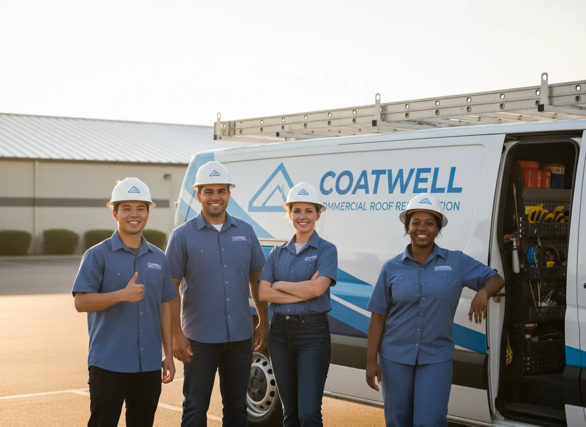 Commercial roof coating company in Longdale, OK